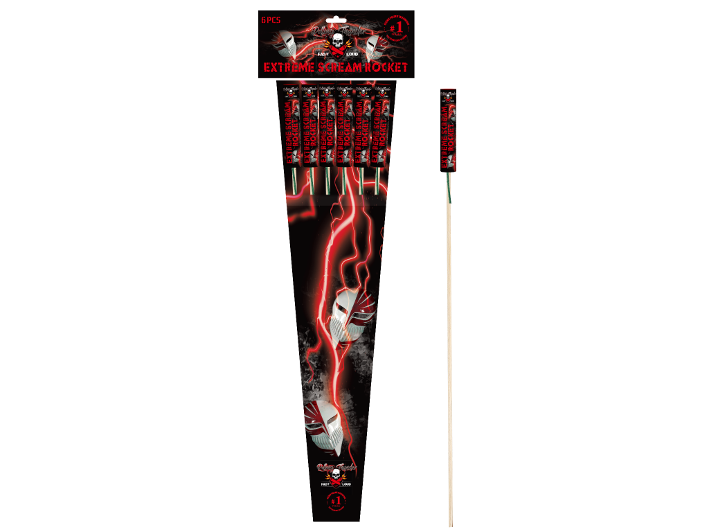 Extreme Scream Rockets 6 pijlen