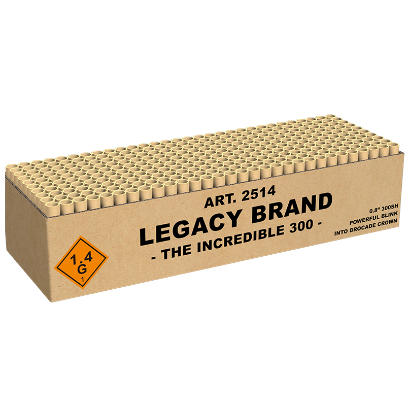 The Incredible 300 shots Legacy Brand
