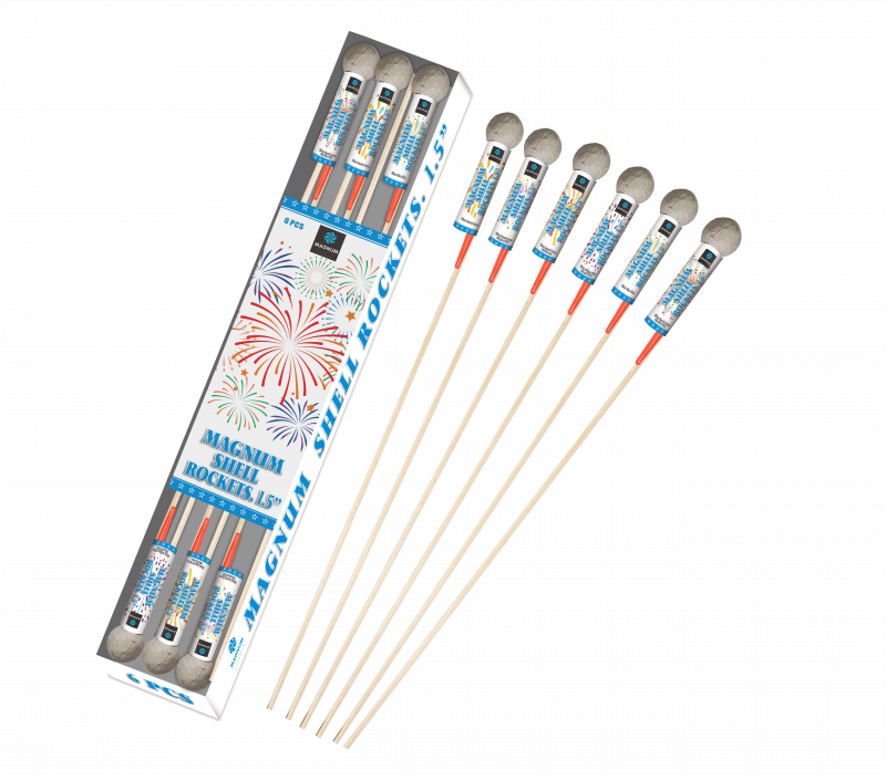 Magnum Shell Rockets 1.5 inch Pijlen