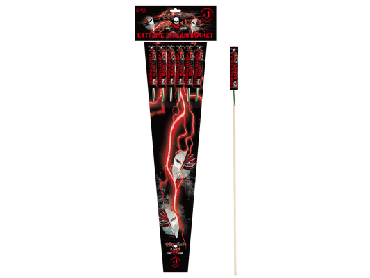 Extreme Scream Rockets 6 pijlen