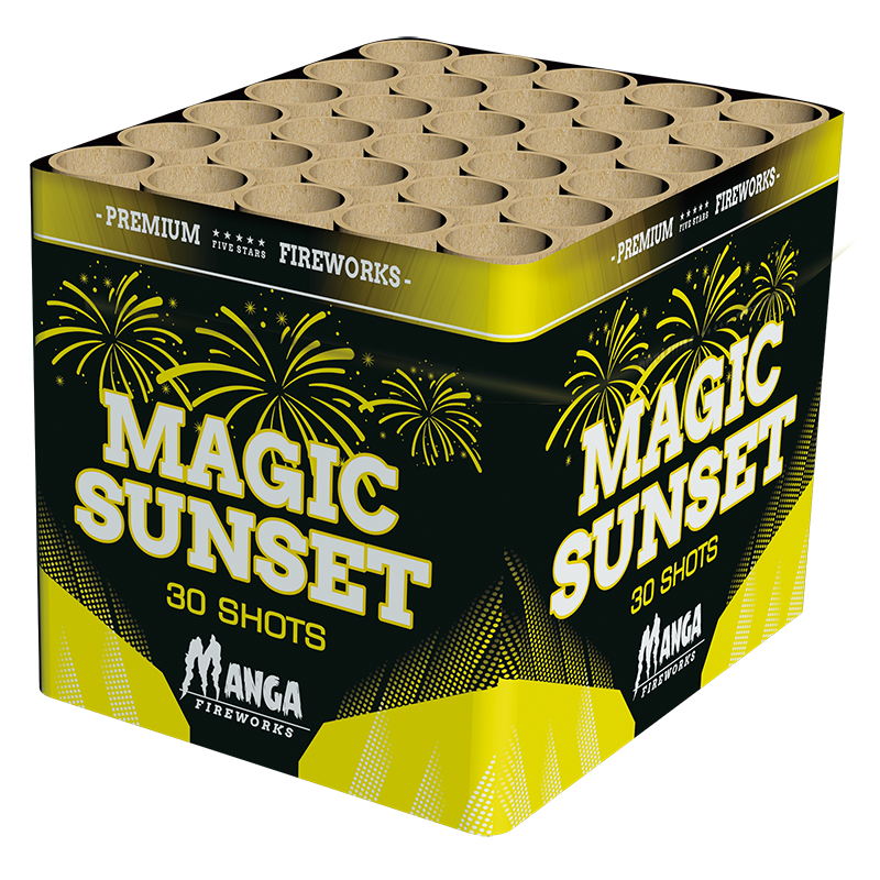 Magic Sunset Manga Fireworks 30 Shots cake