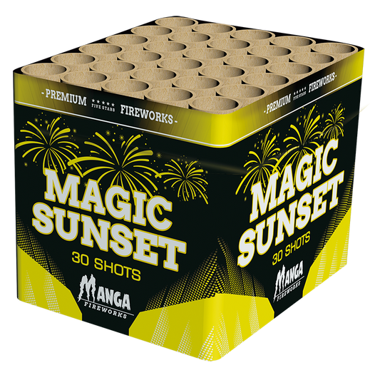 Magic Sunset Manga Fireworks 30 Shots cake