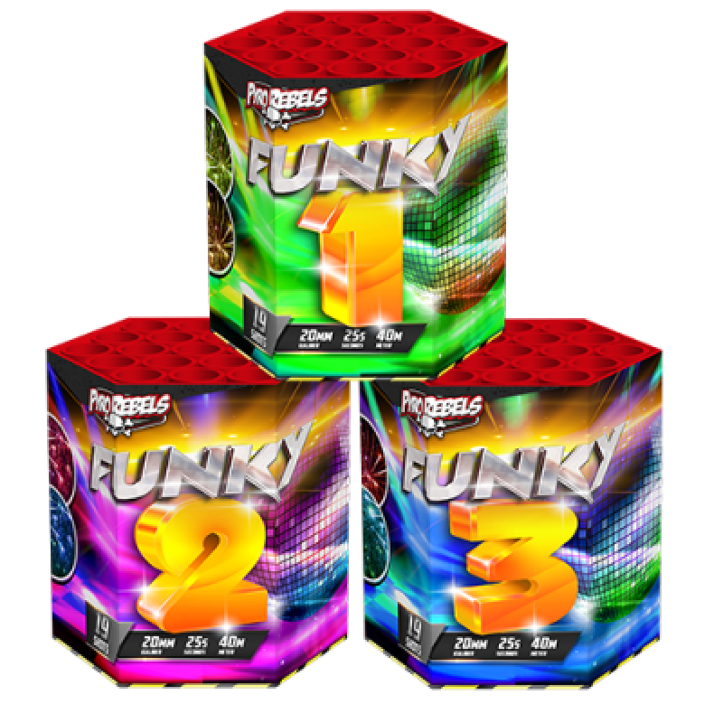 Funky 3 - 3 x 19 Shots Cake