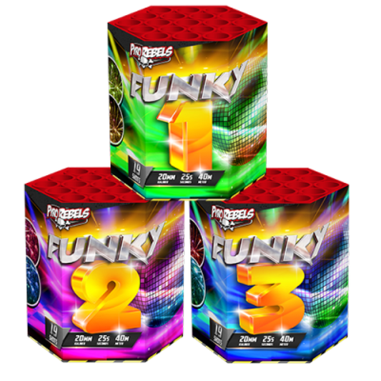 Funky 3 - 3 x 19 Shots Cake
